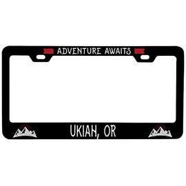 Ukiah Oregon Vanity Metal License Plate Frame