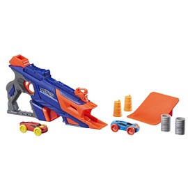 Hasbro Nerf Nitro C0784F03 Long Shot Smash, Fahrzeugblasterset