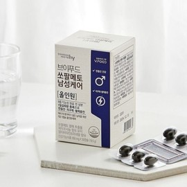 Korea Yakult V Food Saw Palmetto Men's Care All-in-one 650mg x 30 capsules / 한국야쿠르트 브이푸드 쏘팔메토 남성케어 올인원 650mg x 30캡슐