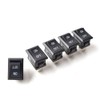 DC AC Rocker Switch 2 pins SPST, Mini ON/OFF Toggle Switch Suitable for AC 125V-250V DC 12V 24V 36V 48V 60V for Car Motorcycle Boats Disconnect Switch Water Dispenser Coffee Pot TV Raw Cable Pack of 5