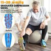 CASMON 2 Pairs Zipper Compression Socks for Women & Men,15-20