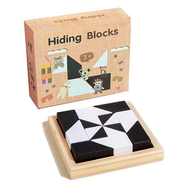 Hide Blocks Educational Toy Brain Training Thinking Ability Puzzle Card