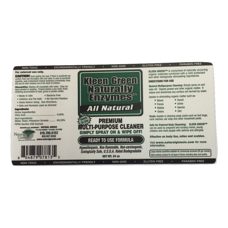 Kleen Green Naturally - 24 oz Pre-Mixed Formula