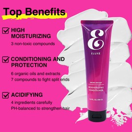 ELUXE Rejuvenating Conditioner for Hair Damage Repair – Smoothing Hair Conditioner for Frizzy or Damaged Hair – Soften & Shiny Hair (Pack of 2)