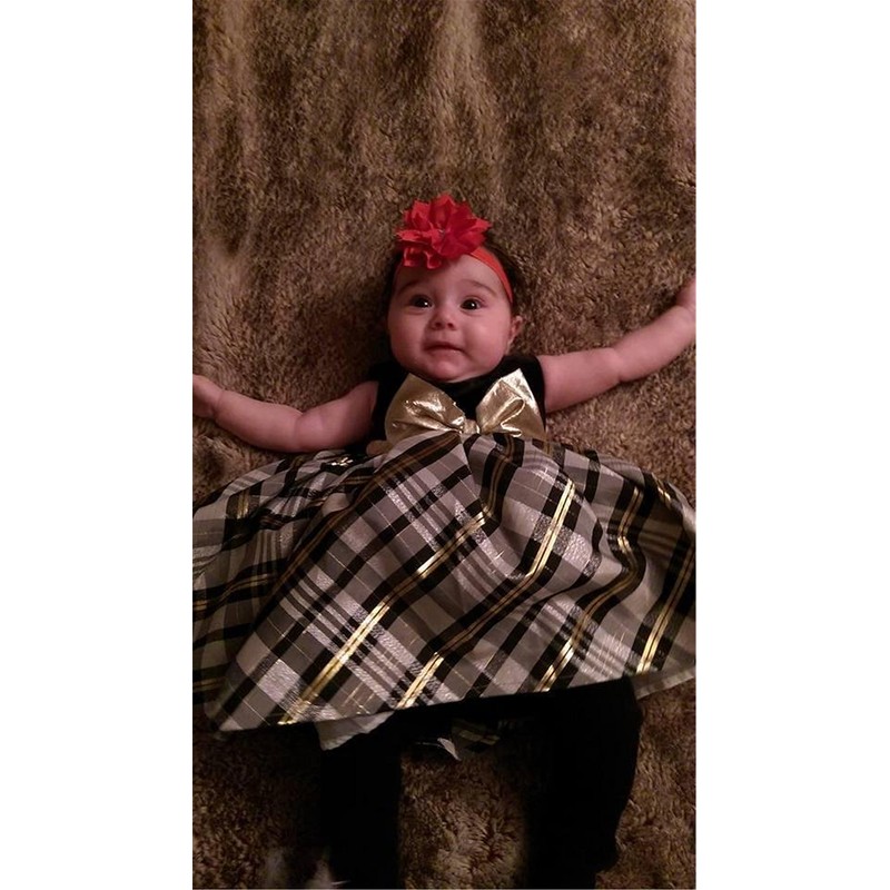 Diademas para bebé niña (LK8) (rojo + negro + blanco)