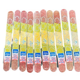 Sally Hansen Lot Of 10 Sally Hansen LA CROSS Glitter Cushioned Nail Shaper Multi Colored NEW!