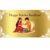 Brass Thali Plate Platter with Bhai Bhabhi Rakhi Bracelet Dora