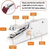 Mini Sewing Machine, Hand Sewing Machine, Wireless Portable Electric Sewing