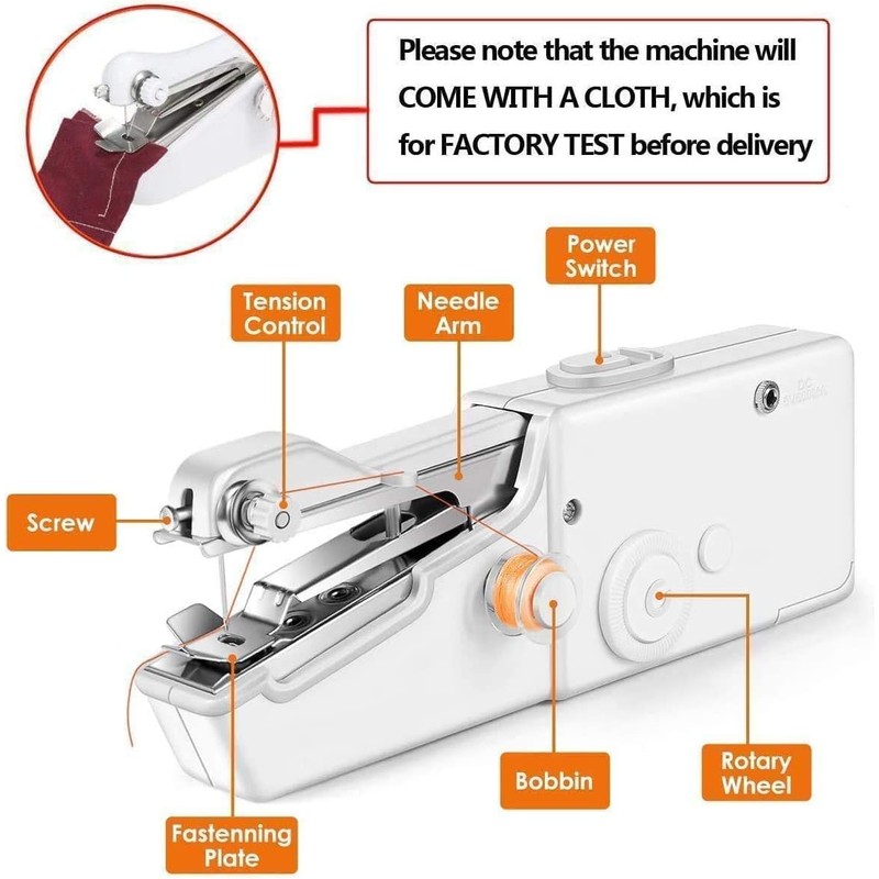 Mini Sewing Machine, Hand Sewing Machine, Wireless Portable Electric Sewing