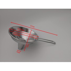 Okabe Yo Tableware Manufacturing (TE to TE) 18-8 Funnel with Handle, 3.5 inches (9 cm)