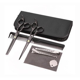 HaoYiShang Haircut Scissors, 11 Piece Set, Stainless Steel Sharp Professional Hair Scissors for Men and Women, Hairdressing Scissors, Thinning Scissors for Household Cutting Tool