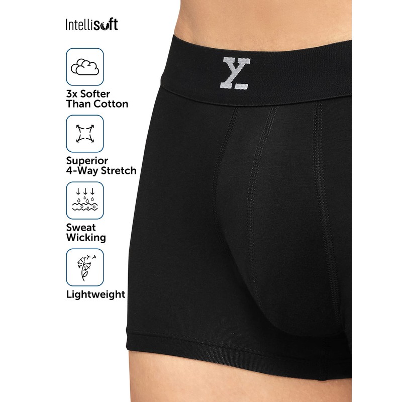 XYXX Men's Ace Micromodal Regular Fit Solid Antimicrobial Swimming Trunks