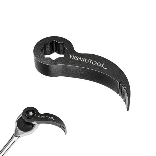 YSSNIUTOOL Pry Bar Wrench Adaptor Head, Ratchet Pry Bar Attachment