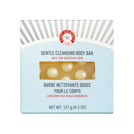 First Aid Beauty First Aid Beauty - Gentle Cleansing Bar, Luxurious Soap Bar, Body Wash with Squalane, Allantoin, and Shea Butter for Smooth, Clean Skin, Fragrance-Free, Safe for Sensitive Skin, 4.5 oz