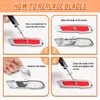 DIYSELF 2-Pack Box Cutter, Utility Knife with SK5 Blades, Portable