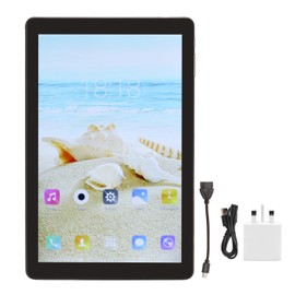 Phone Tablet 10.1 Inch 4GB RAM 64GB ROM Octa Core HD Touchscreen 8800mAh 2.4G WiFi Tablet for Android 100‑240V Black