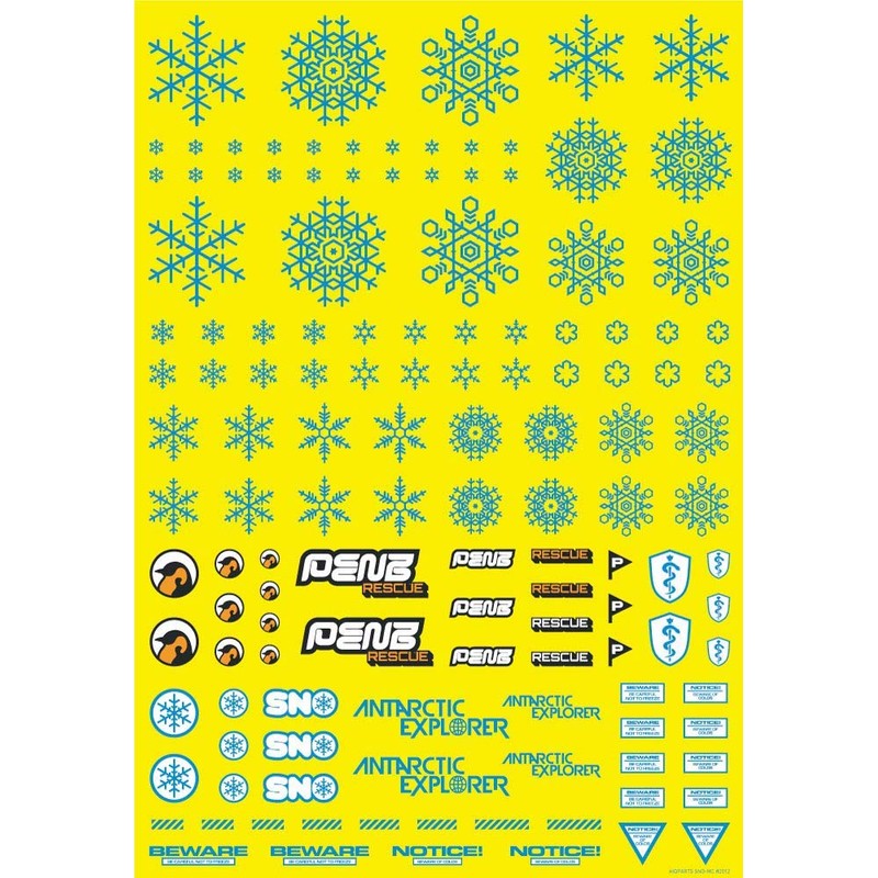 Haikyu Parts Snow Decal Blue 1 Piece Plastic Model Decal