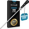Cutluxe Honing Rod, Sharpening Steel for Kitchen Knives – 12"