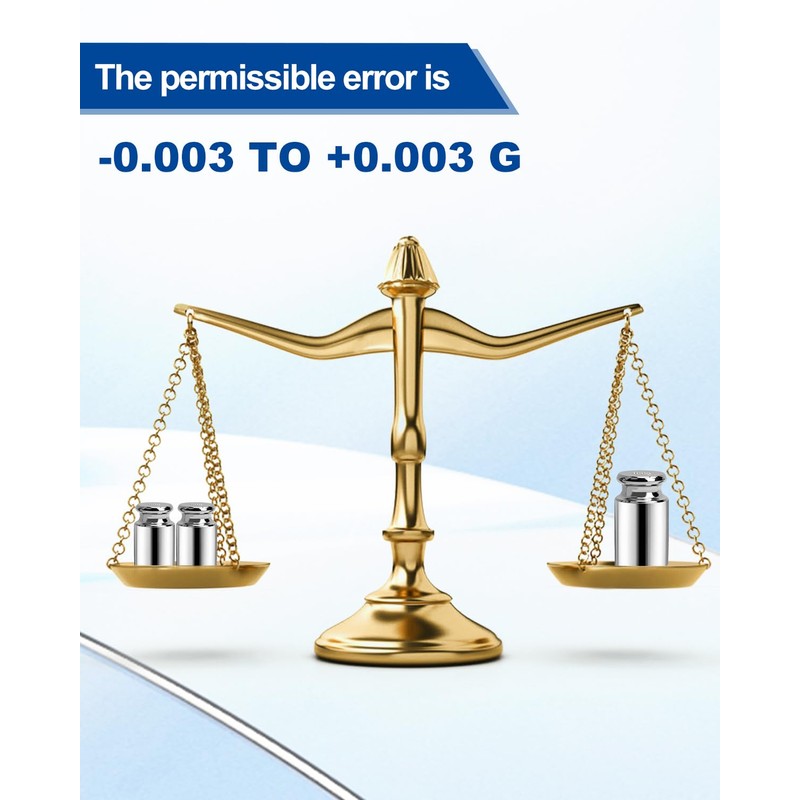 UCEC Calibration Weights for Digital Scale, 50g Gram Weights, Precision