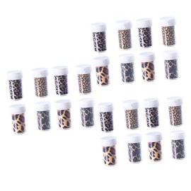 FOMIYES Pcs Bottles Nail Wraps Stickers Leopard Manicure Set DIY Nail Art Stickers