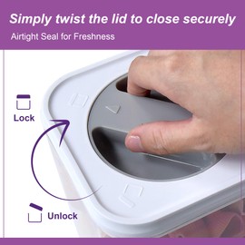 Amazing Abby - Carol - 112-Ounce Acrylic Canister (Set of 3), Plastic Airtight Food Container, Stackable for Pantry Storage, BPA-Free and Shatter-Proof, Perfect for Home and Commercial Use