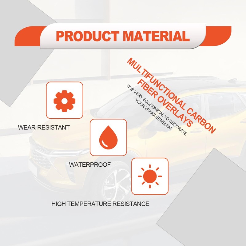 3PCS Silver Cut Your-Own Emblem Overlay DIY Decals for Chevy