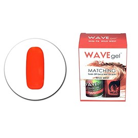WAVEGEL Soak-0ff Gel & Nail Lacquer Matching Duo Set - Wild West - W4696-4696 I 0.5 Oz