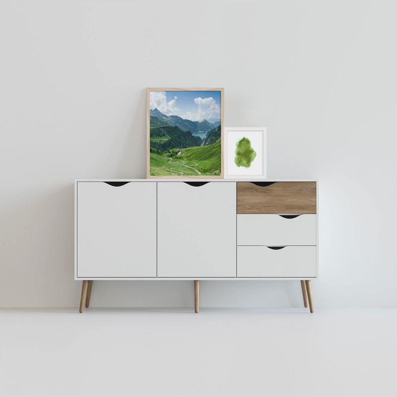 accent by nielsen Apolloon White Wooden Picture Frame with Mount