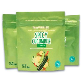 Moonrise Spicy Dried Cucumber | Vegan | Gluten Free | Only Natural Ingredients | 3.69 oz (Pack of 3)