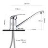 Kitchen Tap Brass 360° Rotatable Kitchen Tap High Pressure Sink