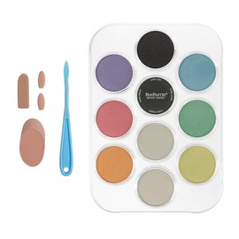 PanPastel 30113 Pearlescent & Mediums 10 Color Ultra Soft Artist Pastel Kit w/Sofft Tools & Palette Tray
