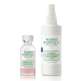 Mario Badescu Drying Lotion & Repairing HOCl Facial Spray Bundle | Blemish Spot Treatment Lotion with Salicylic Acid & Sulfur + Facial Spray That Soothes, Hydrates, & Reduces Redness | Non-Irritating