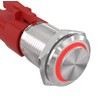 APIELE 16mm Push Button Switch Latching 12V On Off Stainless