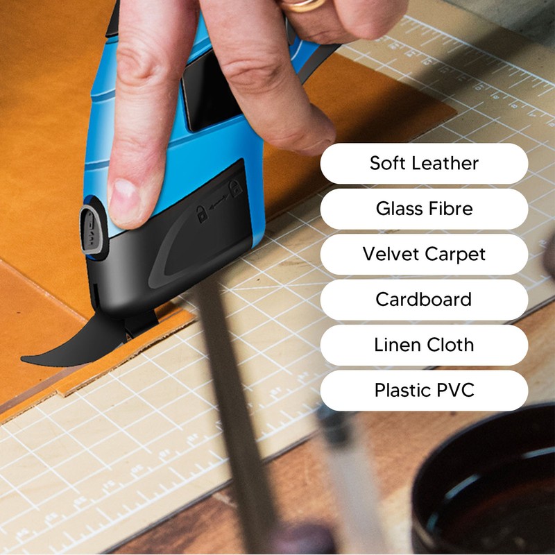 Electric Fabric Scissors Cordless Rechargeable Handheld Scissors Cutter for Cloth