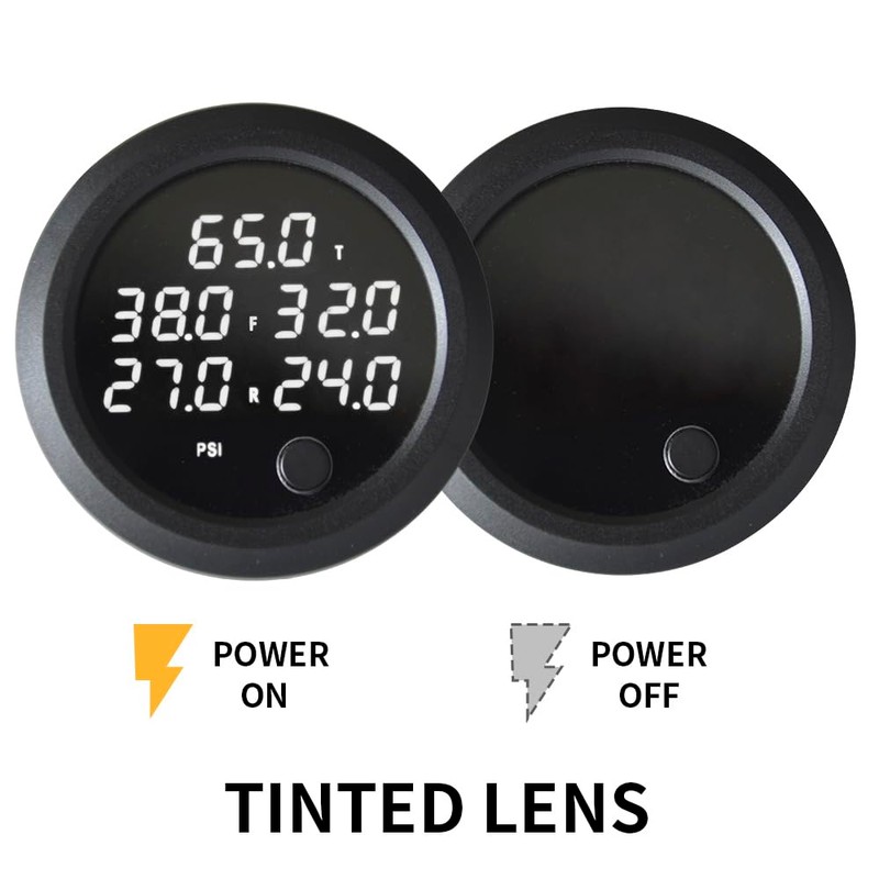 CNRAQR Five Display Air Suspension Gauge Air Ride Air Pressure
