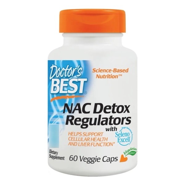 NAC Detox Regulators 600mg N-Acetyl Cysteine con Selenio y Molibdeno