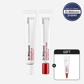Dr.Different 탄력주름/레티날 더블 비타리프트-A 20g+비타리프트-A 포르테 20g세트(+비타리프트-A 포르테 미니어처) Elastic Wrinkles/Retinal Double Vita Lift-A 20g + Vita Lift-A Forte 20g Set (+Vita Lift-A Forte Miniature)
