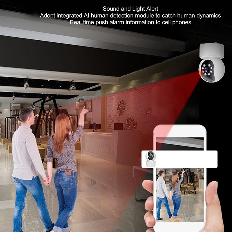 5G WiFi Security Camera HD 360 Degree Lens Night Vision