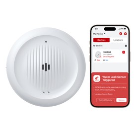 X-Sense Wi-Fi Water Leak Detector for Home - Smart 2-in-1 Leak & Low-Temperature Sensor with App Alerts, Protection for Homes, Kitchens & Basements, Model SWS0B, 1 Pack