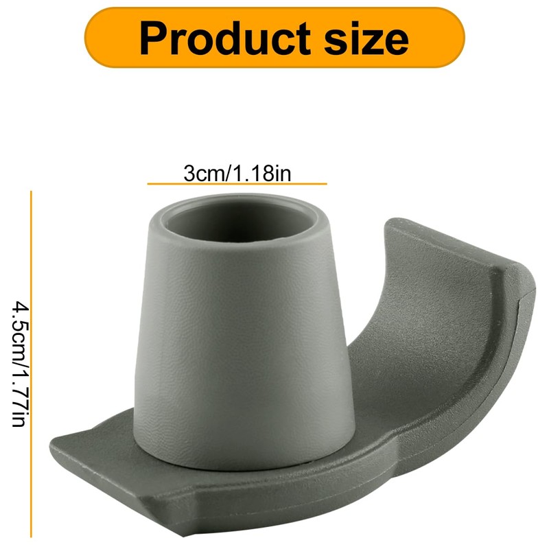 Thyonta 2 Pcs Non-Slip Rubber Cane Tips Walker Ski Caps