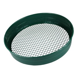 simpaoutdoor Steel Garden Riddle Sieve 1/2" 12mm Mesh 70mm Deep