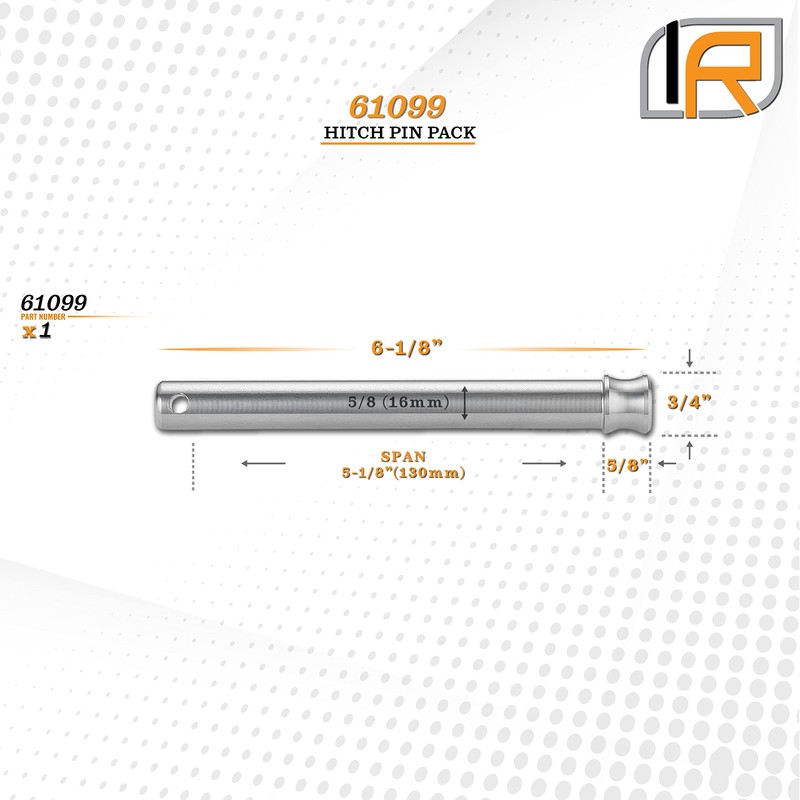 InfiniteRule Security 61099 | Pasador de enganche (compatible con: enganche