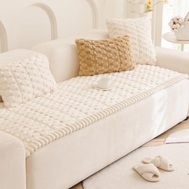 Gumfolk Plush Pet Sofa Covers for Dogs Washable Couch Protector for Cushion, Dog Friendly Furniture Covers Protector