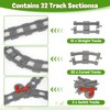 Building Blocks Train Rail Set, 32 Pieces Toy Railway Rails,