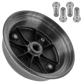 Caltric Rear Brake Hub L/R w/ Studs for Kawasaki Mule 3010 Diesel 4x4 KAF950B 2003-2008