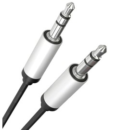 UIGOCLE Audio Cable Compatible with 3.5mm Audio Cable Nylon Braided Auxiliary Cable Male to Public Stereo Hi-Fi Audio for Headphones Car Home Stereo Speaker Tablet,(6 Feet)