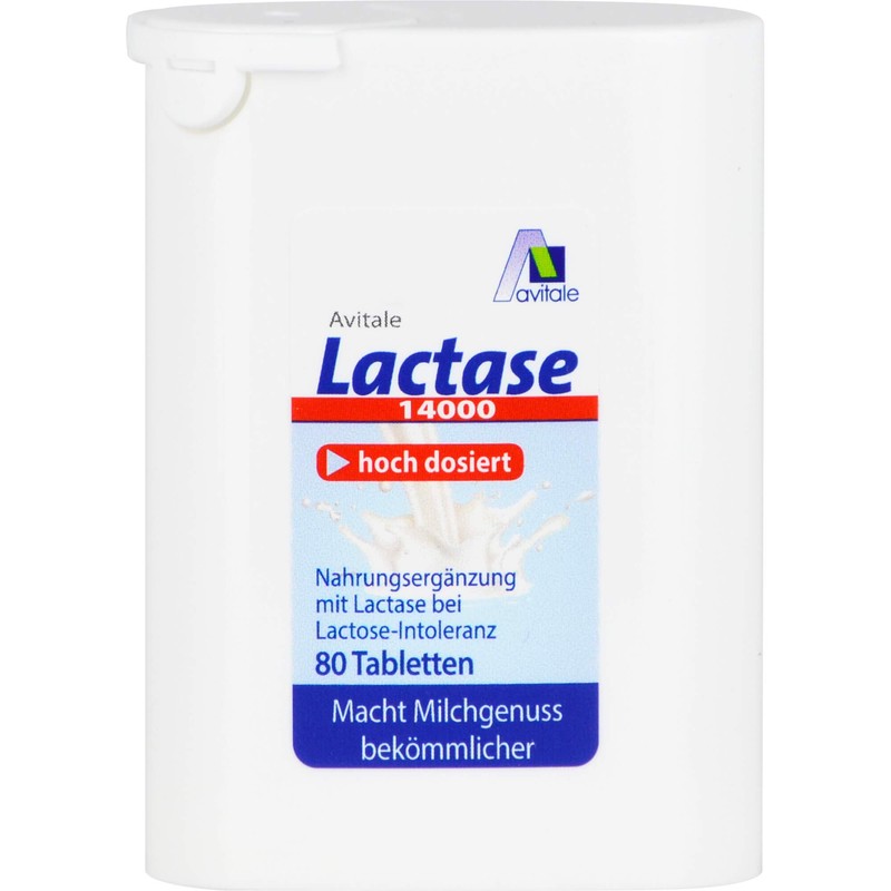 Lactase 14,000 FCC Tablets in Dispenser Pack of 80