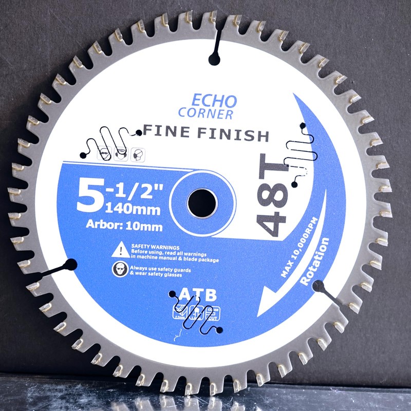 Echo Corner 5-1/2-Inch (10mm Arbor) Circular Saw Blade 48-Tooth, Carbide