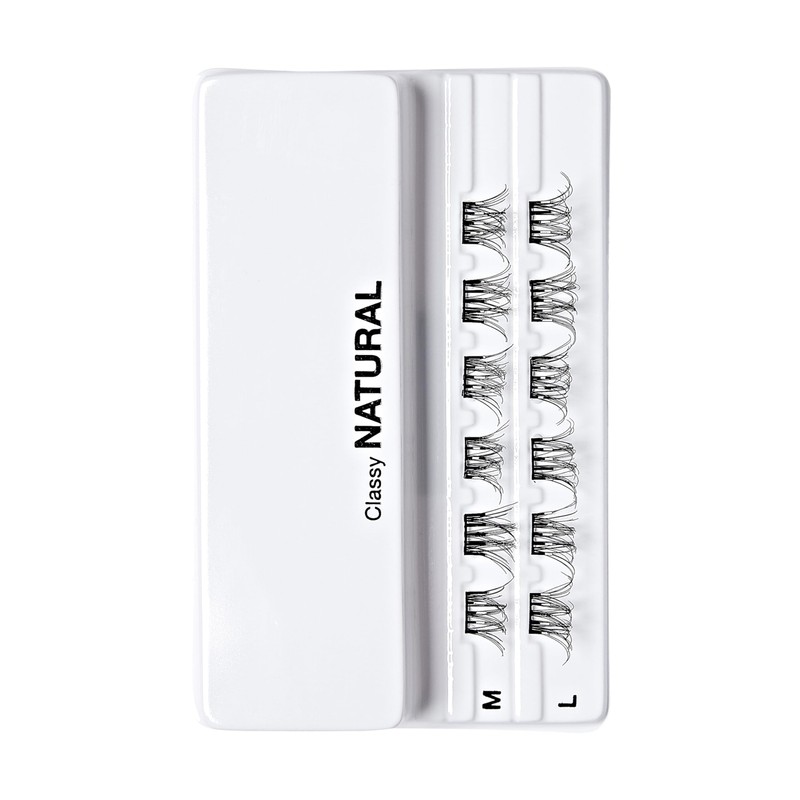 KISS imPRESS Falsies Press On Self Adhesive Eyelashes, 10mm-12mm Natural