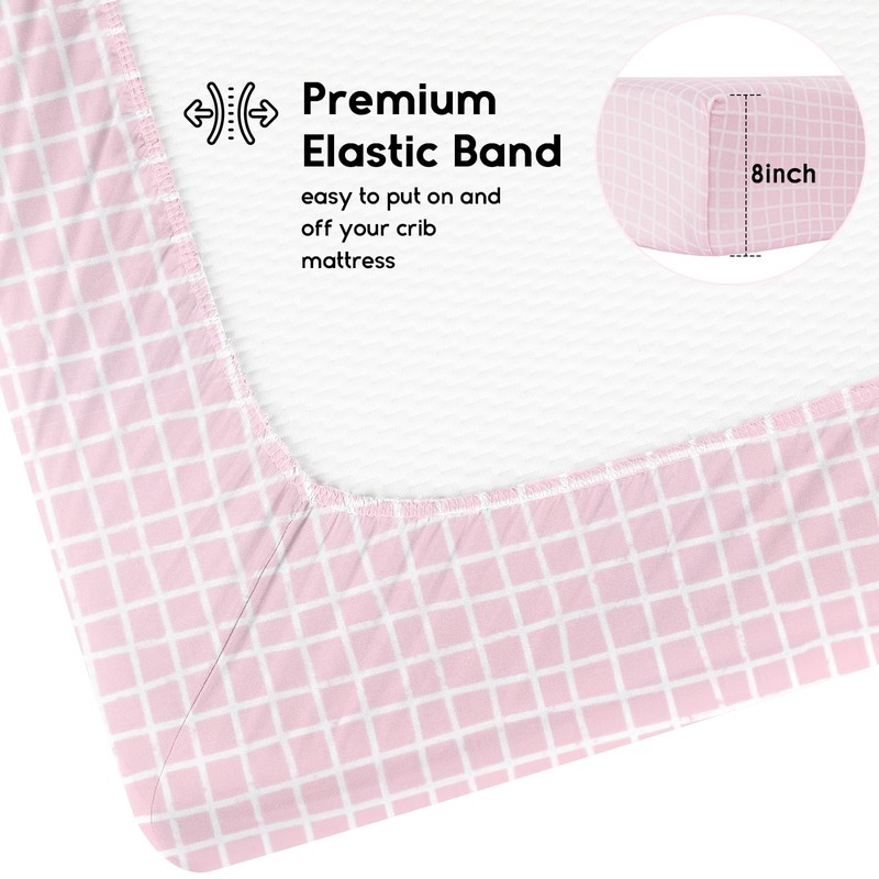 Yoofoss Next to Me Crib Sheets Ultra Soft Crib Sheets